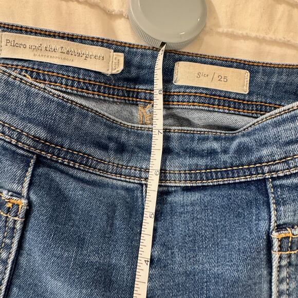 Anthropologie Pilcro High Rise Cropped Bootcut Jeans Women's 25 Patchwork - Picture 11 of 16